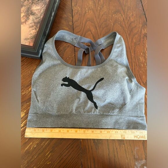 Puma gray and black sports bra - Picture 3 of 4